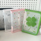 A6 Size Cute Stationery Storage Folder File PP Twill Zipper Pouch Document Bag Zip File Folder School Office Supplies