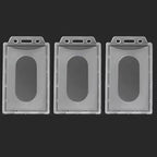 20/5/1PCS Waterproof Clear Plastic PVC ID Card Name Badge Holder Transparent Business Card Sleeve Cover for School Office