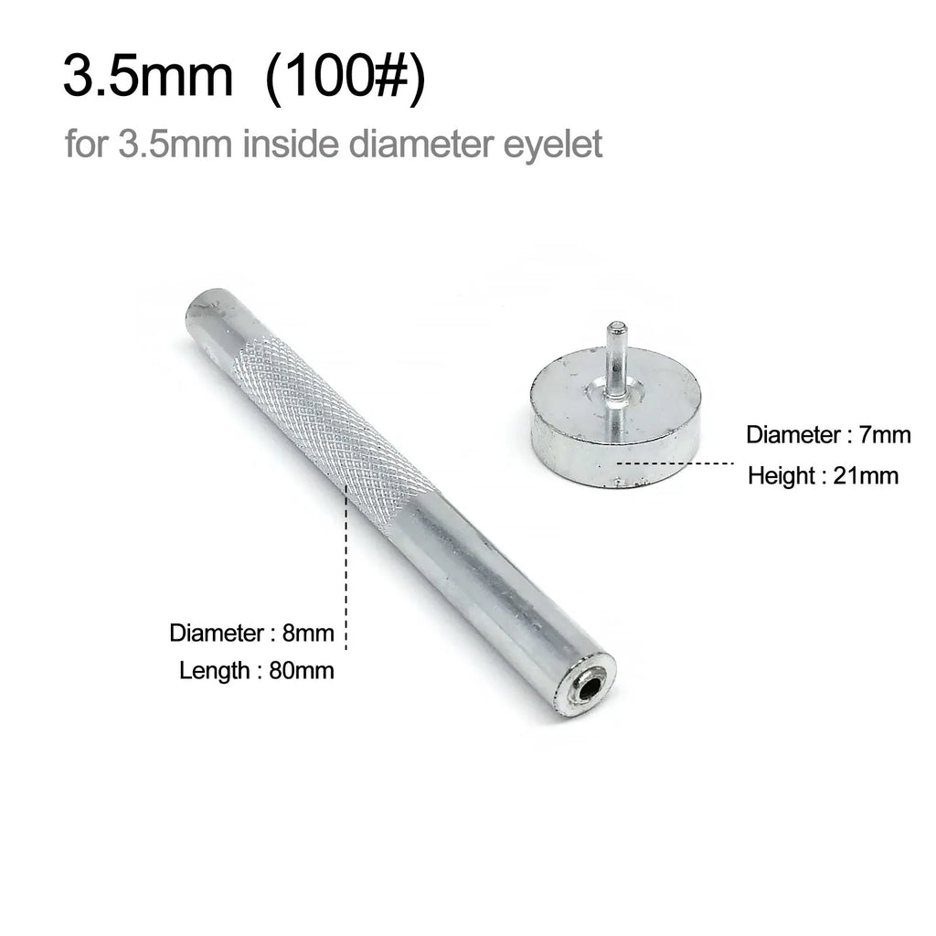 1mm to 20mm Metal Eyelets Grommet Mold Ring Air Hole Rivet Installation Punch Tool DIY Handmade Accessories High Quality Steel