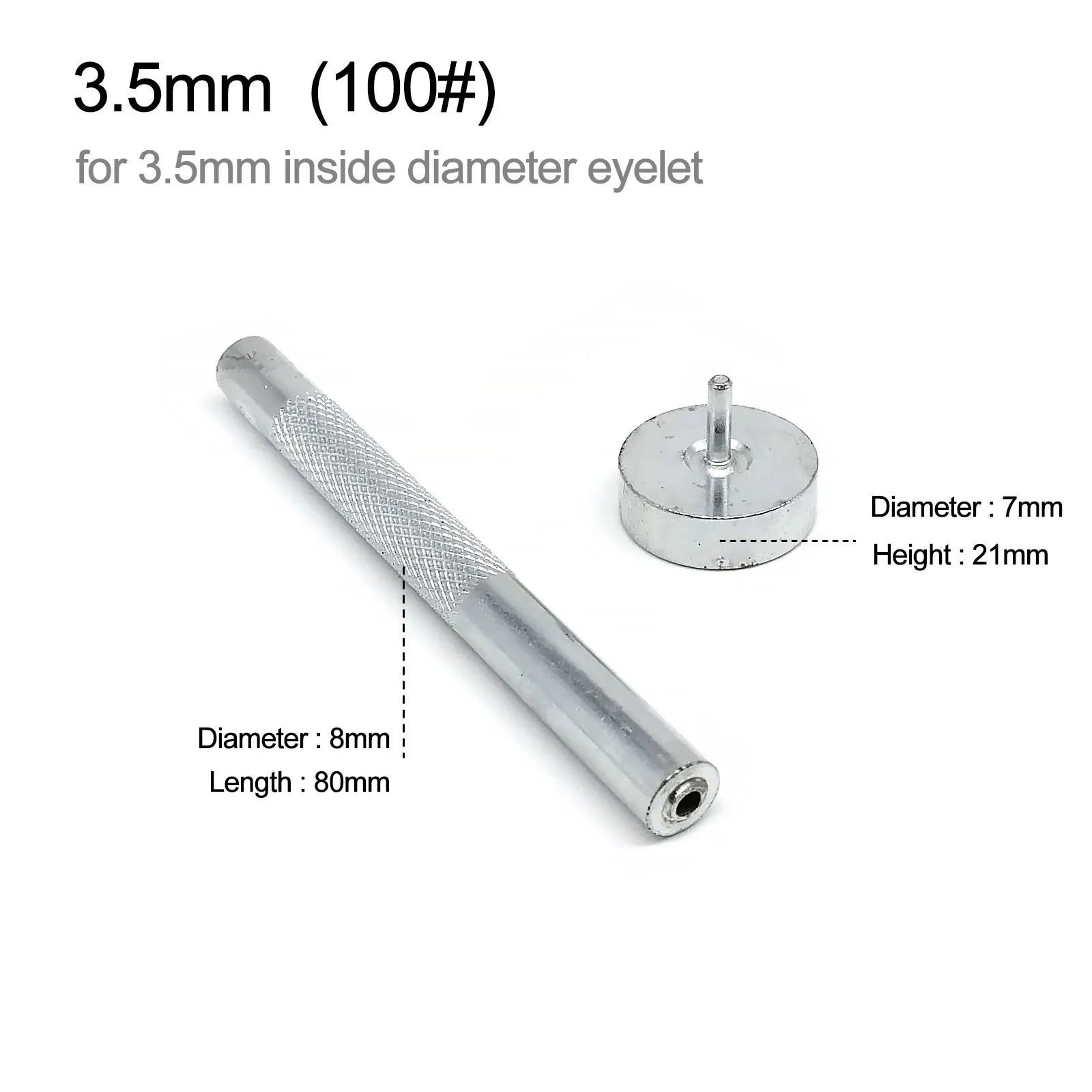 1mm to 20mm Metal Eyelets Grommet Mold Ring Air Hole Rivet Installation Punch Tool DIY Handmade Accessories High Quality Steel
