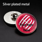 2.5cm Customize Your Photo Pins Brooch Personalized Name Birth Date Lapel Pin Shirt hat Badge Jewelry Best gifts