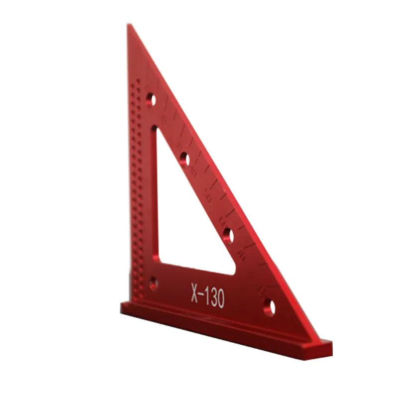 TS-3 Square Hole ruler Woodworking T-type Scribe Mark Measurement Tool Aluminum Alloy Precision Cross-calibration Ruler