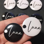 Custom Personalized Tinplate Pins With Text And Picture Printing As Metal Lapel Badge For Custom Brooches For Friends Wholesale
