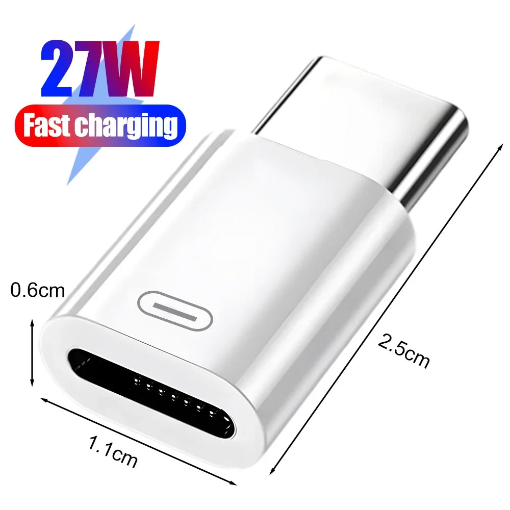 5-1Pcs Lightnning Female To Type C Male Adapter for iPhone 17 16 15 Samsung USB C Charging Converters IOS To Type C Converter