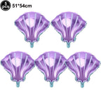 Mermaid Party Supplies Mermaid Scales Pattern Paper Plate Cup Napkin Popcorn Box Food Bowl Girl Birthday Party Baby Shower Decor