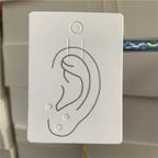 50pcs Earrings Jewelry Display Cards Kraft Paper Packing Tag for diy Jewelry Ear Bone Clip Nails Holder Hanging Retail Price Tag