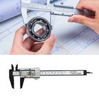 Multipurpose Vernier Caliper Digital High-strength Plastics 4 Measuring Functions 0.1mm Accuracy for Auto Machinery