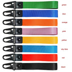 Personalized Keyrings Name Embroidered Keychain Wrist Strap Car Key Tag Custom