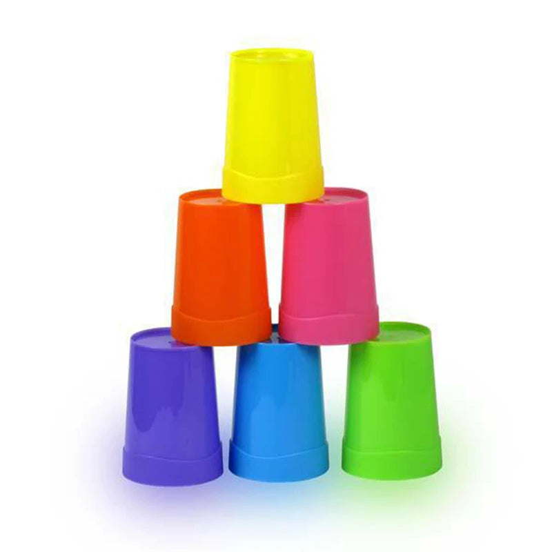7pcs Rainbow Plastic Cups Set Reusable Water Mug Picnic Travel Trendy Funny Portable Rainbow Suit Cup Party Kids Drink Cup