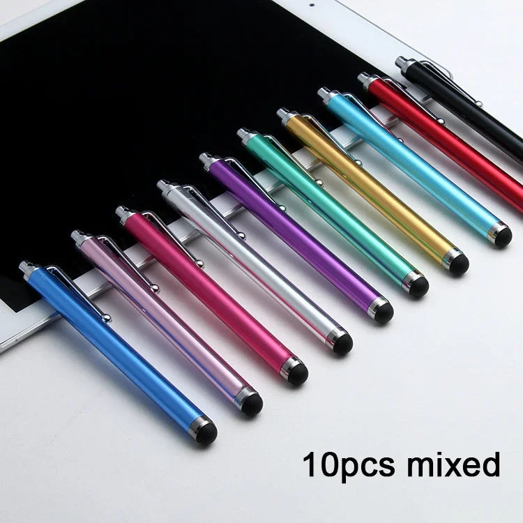 10pcs/lot Universal Capacitive Stylus Pens, High Precision Rubber Tip Touch Screen Pen for iPad iPhone Android Tablets & Smartph