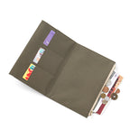 Canvas Zipper Card Holder for Travel Notebook, Canvas Storage Bag File Folder Refill Insert for Standard Journals Stationery