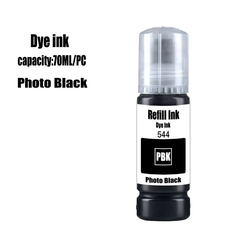 544 Dye Refill ink Premium quality Dye Ink for For Epson EcoTank L1210 L3110 L3150 L3210 L3250 L3251 L3260 L5290 Printer
