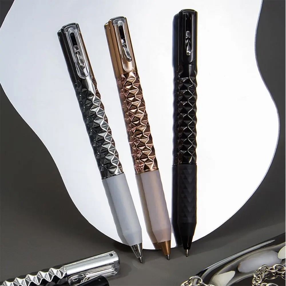 Metal Geometric Deformation Neutral Pen Decompression Intersting Shape Change Gel Pen Student Writing Anamorphic Pen Gift