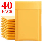 10-50Pack Kraft Bubble Mailers Self Adhesive Paper Envelopes Waterproof Cushioned Padded Foam Shipping Bags for Packaging