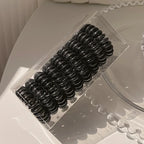 9 Pcs/Box Telephone Wire Elastic Hair Bands Transparent Rubber Bands Spiral Hair Ties Accessories for Women Girls Kids
