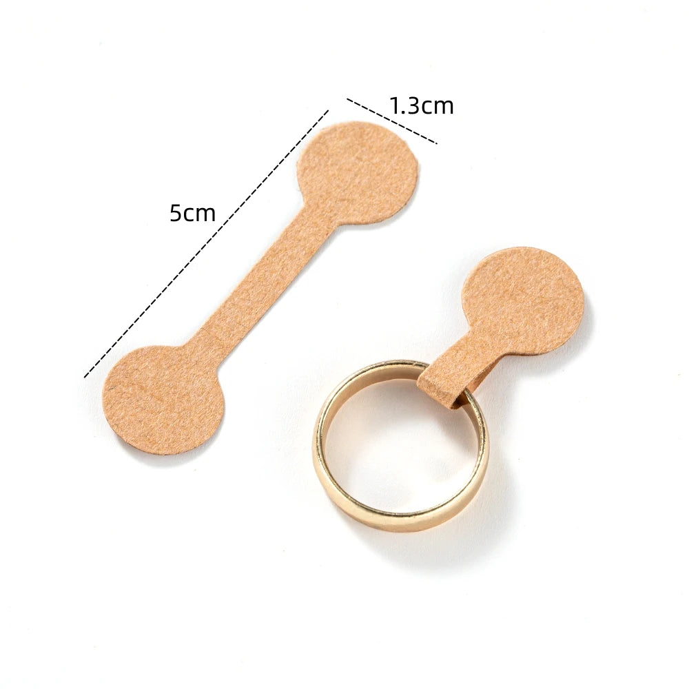 200pcs Blank Jewelry Price Tags Stickers White Self Adhesive Label for Necklace Earring Price Identify Small Businesses Display