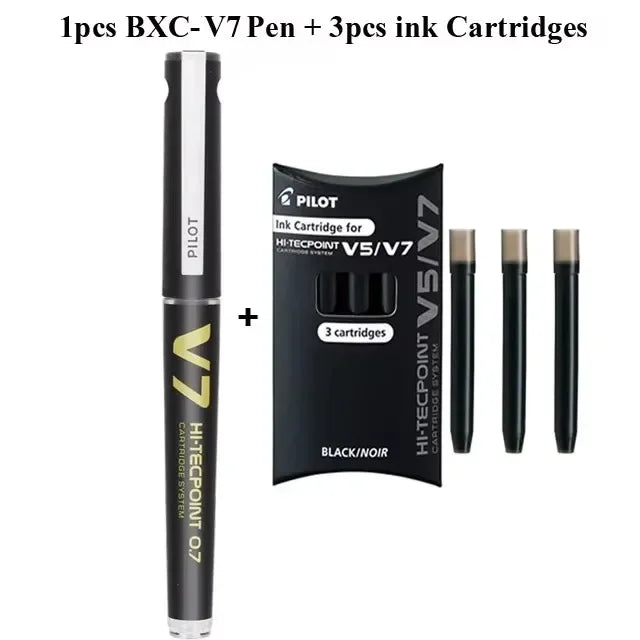 Japan Pilot V5/V7 Gel Pen Straight Liquid Replaceable Ink Cartridge 0.5/0.7mm for Writing School Stationery Office Accessories