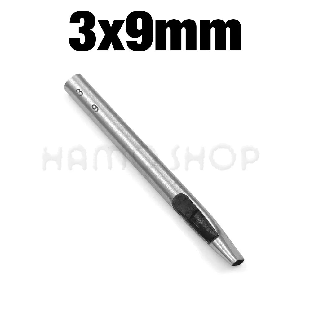 1pc 2mm-6mm Width Leather Oval Shape Hole Punch Steel Craft Hollow Hole Punch Leather Tools Leather Belt Hole Punch DIY Tools