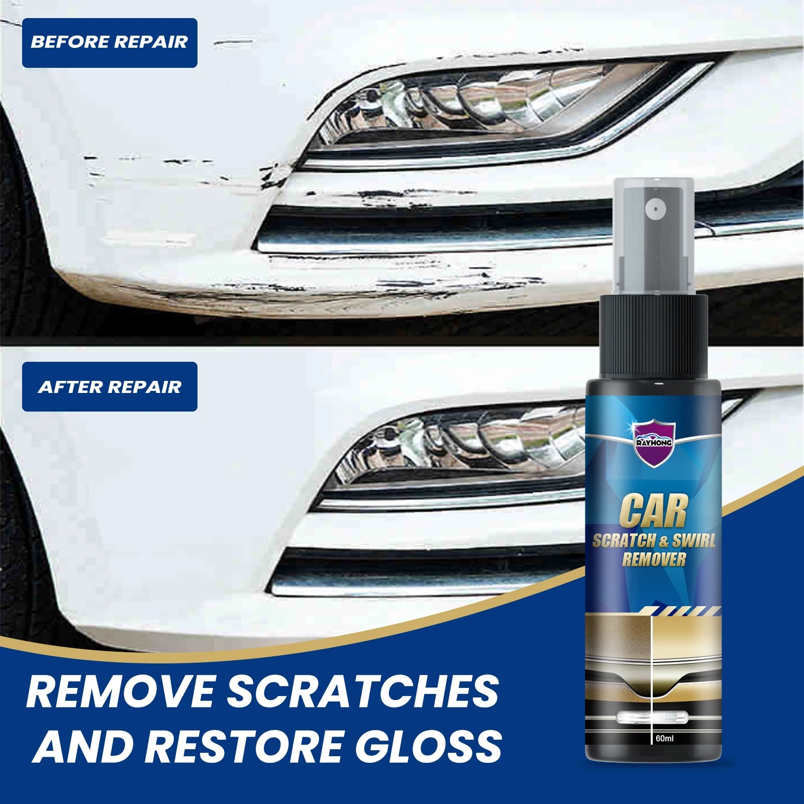 Car Scratch Spray Car Paint Scratch Refurbishment Polishing Touch Up Paint Cleaning Care Spray