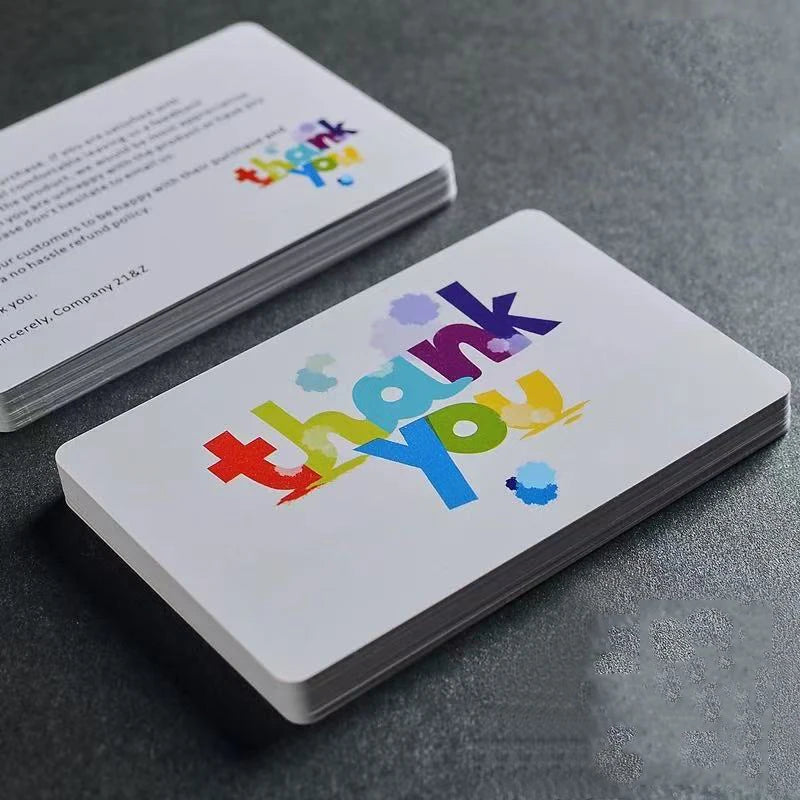 Customized Cards PVC Business Cards Plastic Waterproof Cards Personalized Design Round Corner Frosted PVC Business Cards