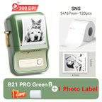 Niimbot B21 Pro 300DPI HD Printing Portable Thermal Printer Self-adhesive Label Printer Sticker Maker For Photos Receipts Note