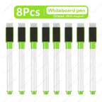 1-48Pcs Magnetic Erasable Whiteboard Pen Color Options Numbering Stationery Office Teaching Supplies for Blackboard Student Note