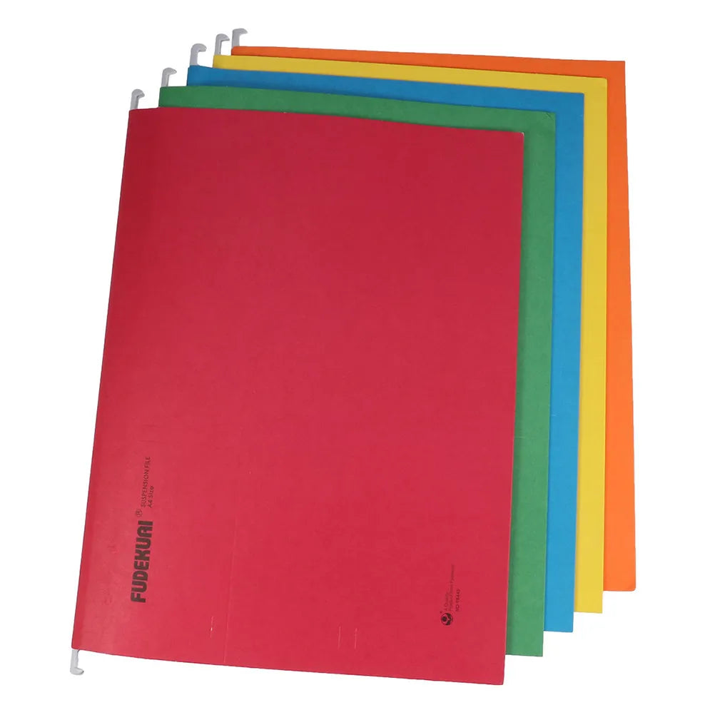 8Pcs Bright Color Hanging File Folders A4 Compatible for Document Sorting Home Office Use Premium Paper Material with