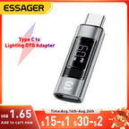 Essager Type C to Lighting OTG Adapter Digital Display Fast Charging Type-C Female To Lightning Male Connector For iPhone 15 14