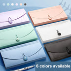 ✰✪13 Pockets Expanding File Folder Accordion Document Organizer Check Receipts Bill Card Ticket Holder Expandable PP Wallet Case