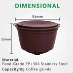 3pcs/Set Refillable Dolce Gusto Coffee Capsule Nescafe Dolce Gusto Reusable Capsule Gusto Capsules Dolce Gusto Refill 200 Times