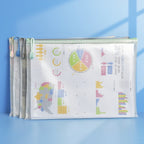 5/10pcs A4 Zippered File and Storage Bag, Waterproof and Transparent Storage Bag Suitable for School Office Travel Storage