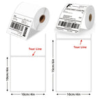 100x100mm Direct Thermal Shipping Labels 500pcs/Roll Oil Resistant Permanent Adhesive White Blank Self Adhesive Mailing Address