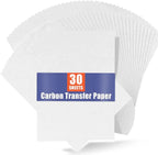 100/30pcs A4 Size Copy Carbon Paper Reusable Tracing Transfer Paper for Office School Home Canvas Wood Glass Metal Ceramic