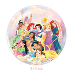 Princess Party Supplies Birthday Disposable Tableware Set  Tablecloth Paper  Plate Napkin for Kid Girl Birthday Supplies