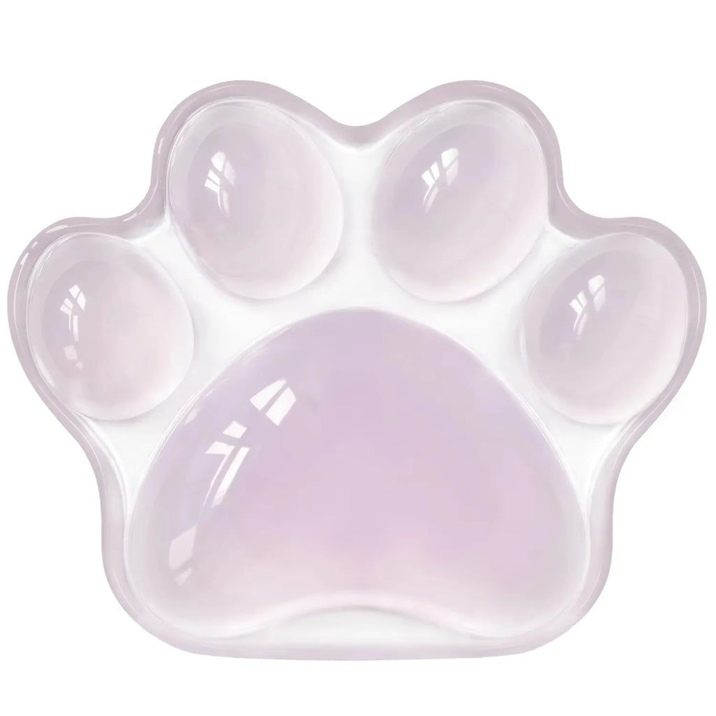 Mouse Pad Wrist Rest Transparent Wrist Guard Cute Cat's Paw Shaped Mouse Pad Non Slip Protection Hand Support Desktop Laptop