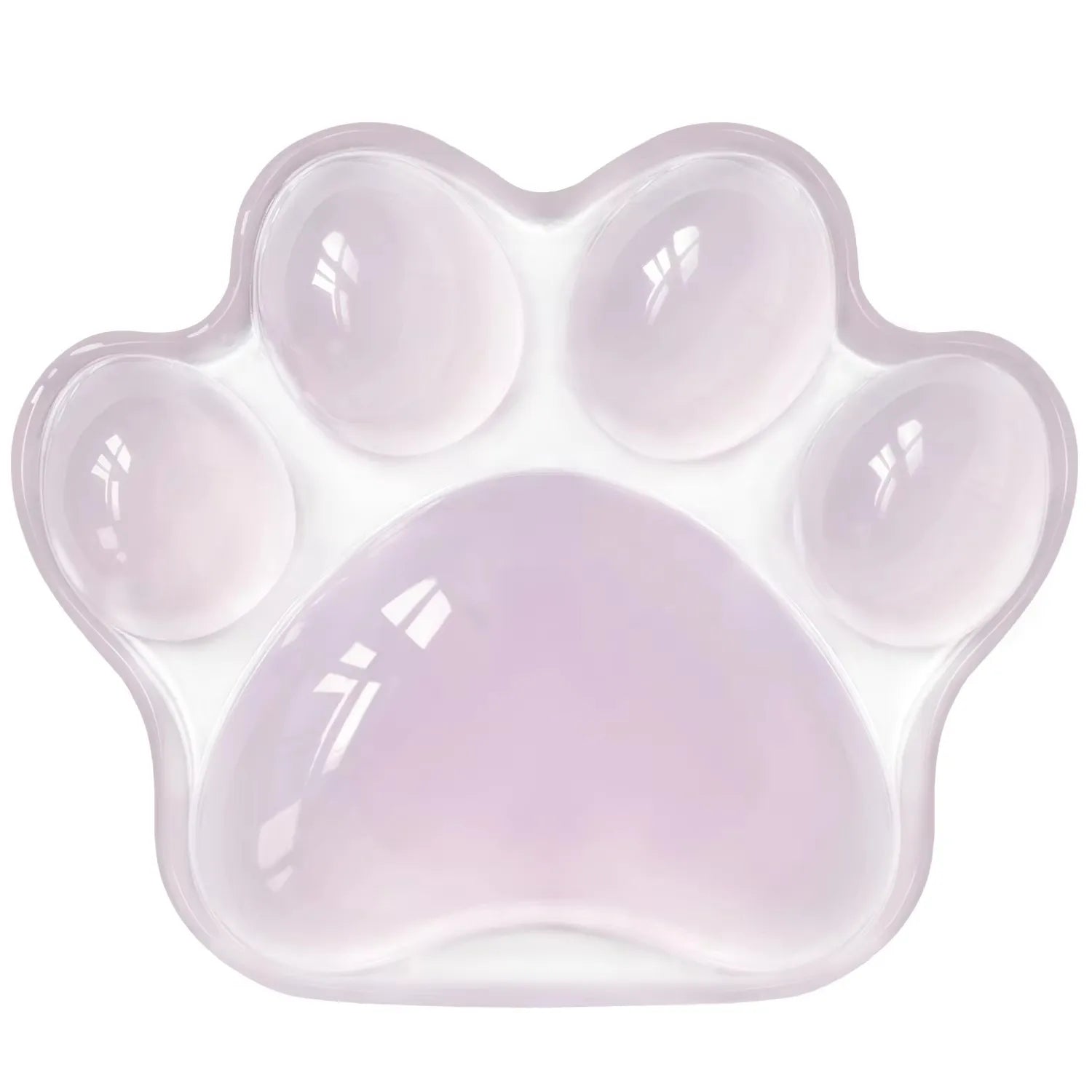 Mouse Pad Wrist Rest Transparent Wrist Guard Cute Cat's Paw Shaped Mouse Pad Non Slip Protection Hand Support Desktop Laptop