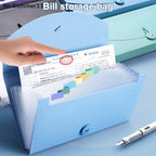 【Wq0】【MA3】13 Pockets Expanding File Folder Accordion Document Organizer Check Receipts Bill Card Ticket Holder PP Wallet Case