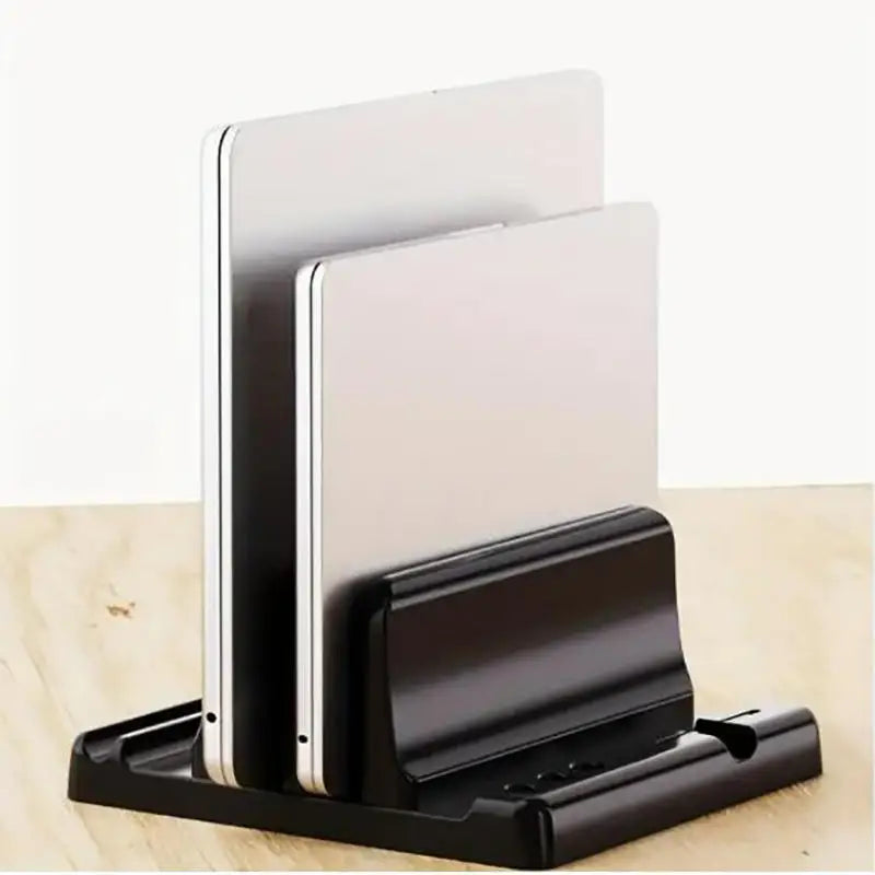 4 in 1 Office Laptop Stand Vertical Save Desktop Space Easy To Place Computer Accessories Scalable Width Office Desk Storage