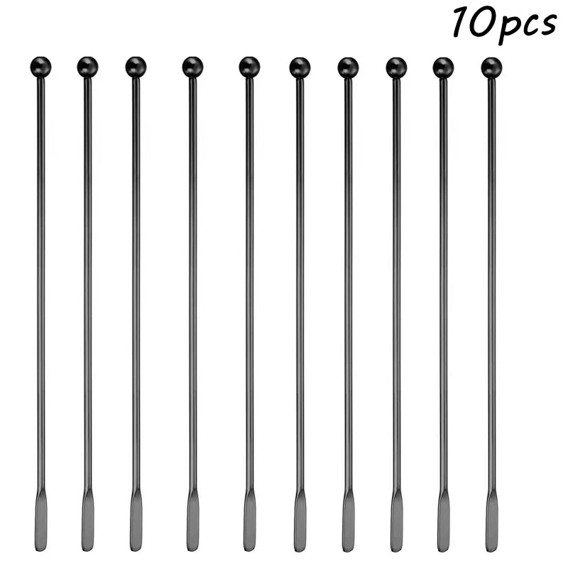 Stainless Steel Cocktail Drink Mixer Bar Stirring Mixing Sticks Muddler Ladle Stirrer Swizzle Sticks Coffee Stirring Sticks