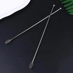 ✔1/2Pcs 24CM Coffee Stirrers Reusable Bar Stainless Steel Stirrer Multi-Function Decorative Stir Sticks For Drinks Mixing Bar