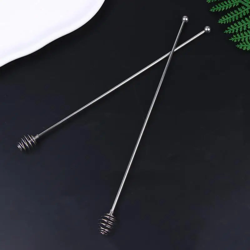 ✔1/2Pcs 24CM Coffee Stirrers Reusable Bar Stainless Steel Stirrer Multi-Function Decorative Stir Sticks For Drinks Mixing Bar