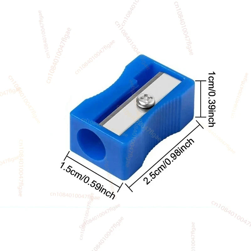 8pcs Mini Colored Single Hole Rectangular Plastic Pencil Sharpener for Elementary School Students, Manual Turning Pencil Sharpe