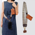 Adjustable 2-in-1 Crossbody Mobile Phone Lanyard Strap Anti-lost Cell Phone Case Rope With Universal Clip Zippered Coin Purse