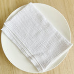 Set of 6 Cotton Cloth Napkins Gauze 30x30cm Fabric for Wedding Decor Everyday Use Dinner Tea Towel Table Village Christmas Napki