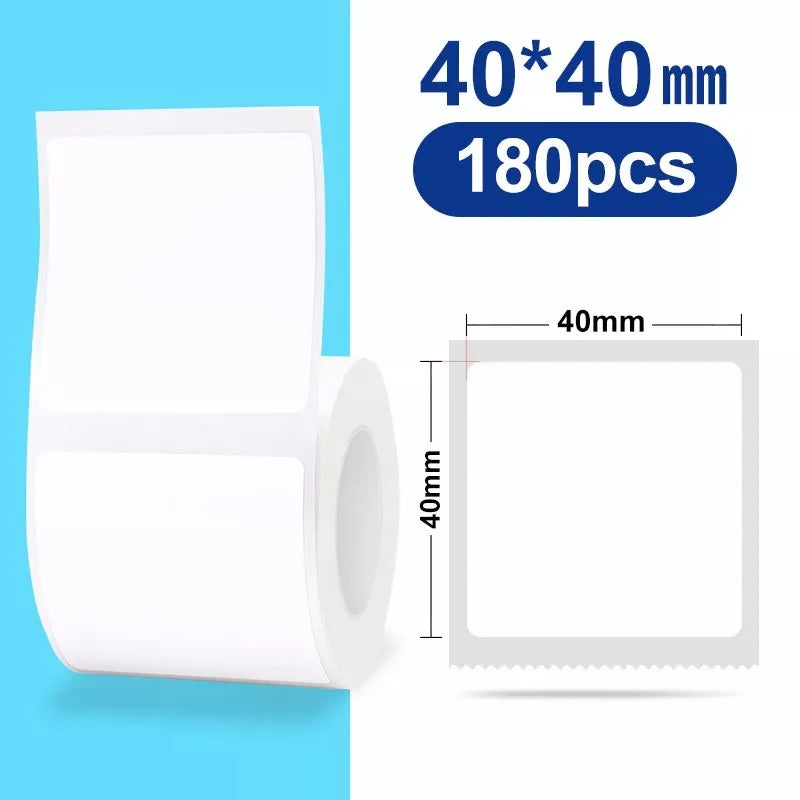 NiiMbot B1/B203 B21/B3s Label Printer Waterproof Anti-Oil Tear-Resistant Price Tag Pure Color Scratch-Resistant Label Paper