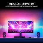 LED Gaming Strip Light Computer Monitor Backlight RGBIC LED Strip Light 24-34 Inch Screen USB Gaming Room Atmosphere Decor Lamp