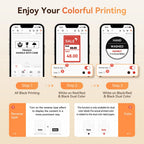 Niimbot B1 Pro Label Printer 300 DPI High-definition Red Black Color Printing Self-adhesive Photo Printing for Business Home