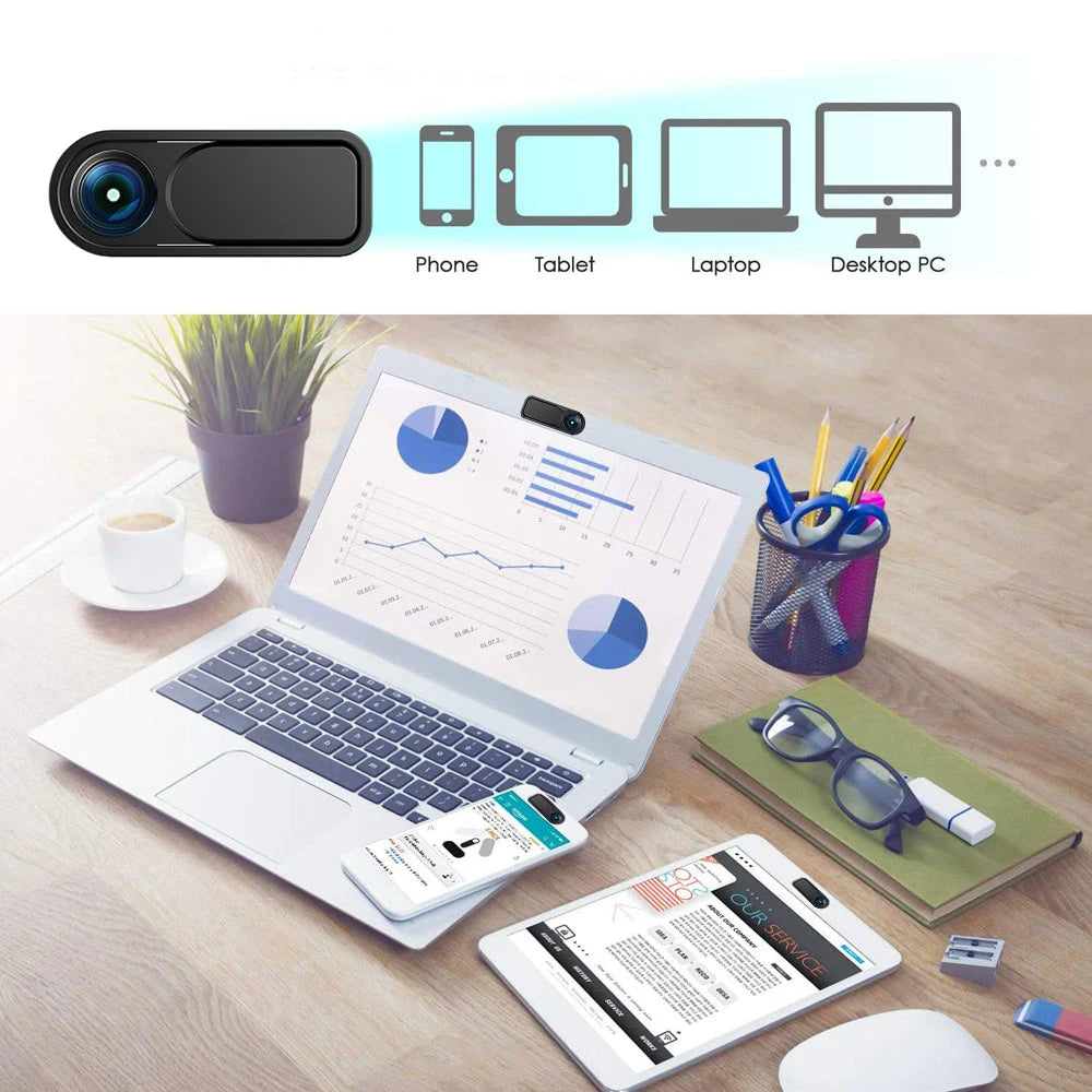 5/1Pcs New Webcam Cover Ultra Thin Slide Privacy Protector Camera Shutter Cap For iPhone 15 14 13 12 Pro iPad Phones Laptops