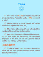Custom Thermal Embroidery Iron Name Tag Sticker Personalized Washable Sewing Clothing Children Stickers Clothes Babysuit Labels