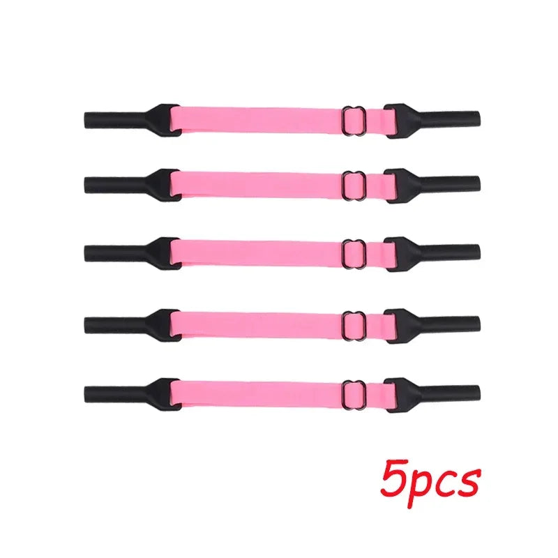 1/5pcs Change Size Sport Eyewear Strap Non Slip Anti Drop Fixer Glasses Cord Elastic Silicone Rope for Kid Adults Glasses Strap